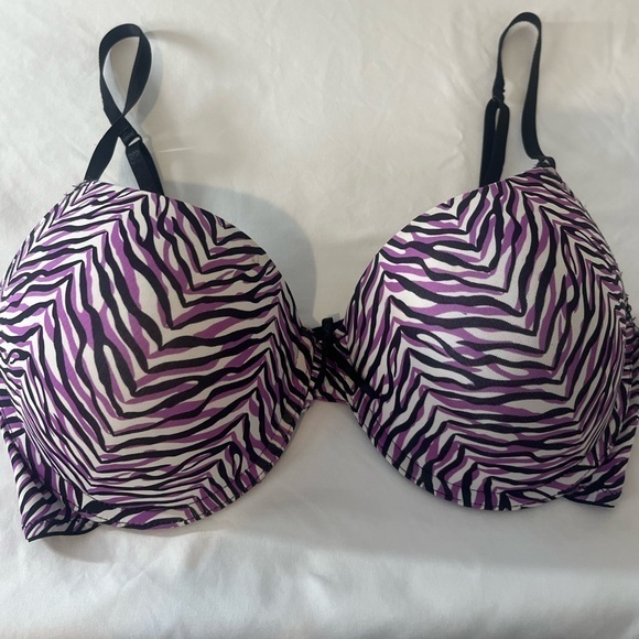 Zebra Print Push Up Bra - Picture 1 of 4